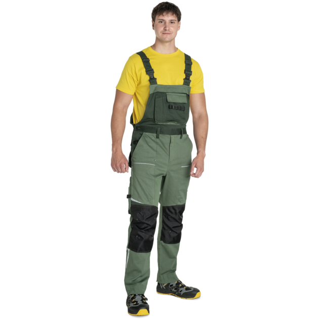 Kalhoty pracovní s laclem  STIRLING STRETCH pánské