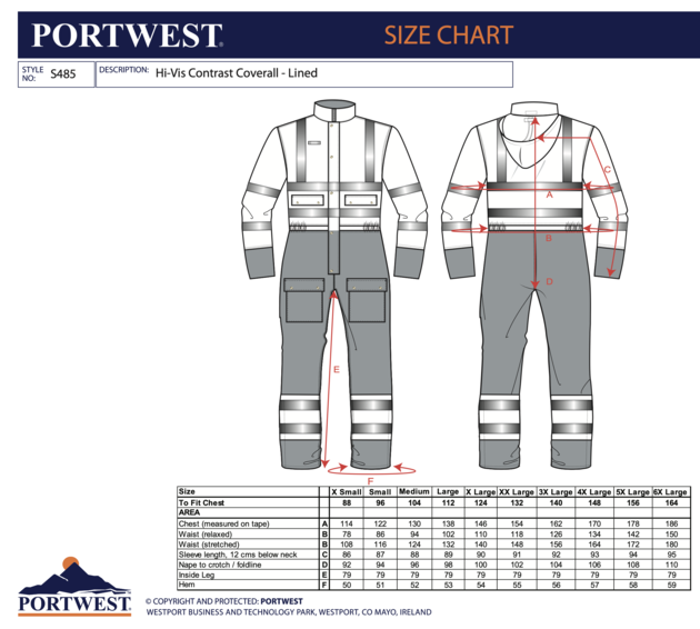 Kombinéza zimní reflexní Portwest S485