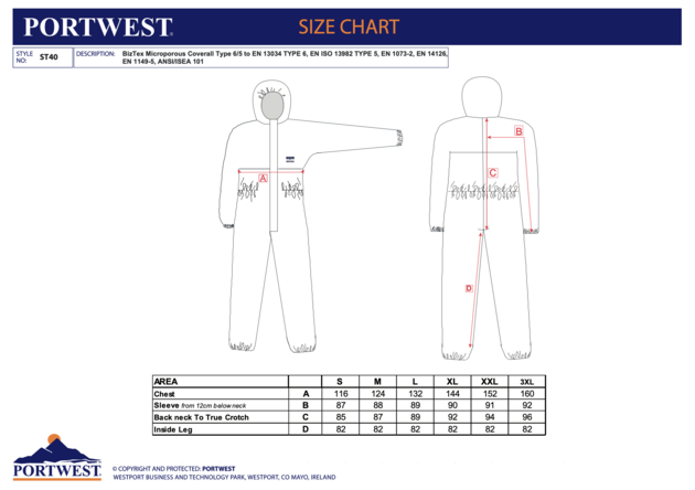 Kombinéza Portwest ST40