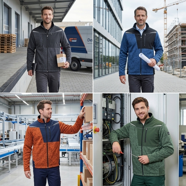 Svetr na zip  STIRLING STRETCH pletený