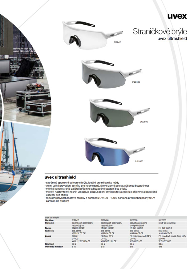 Brýle UVEX ULTRASHIELD 14% modré