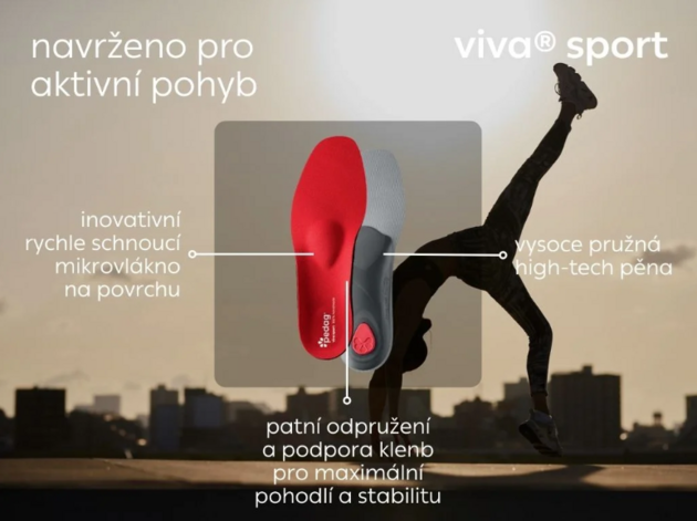 Stélky do obuvi Pedag VIVA SPORT ortopedické