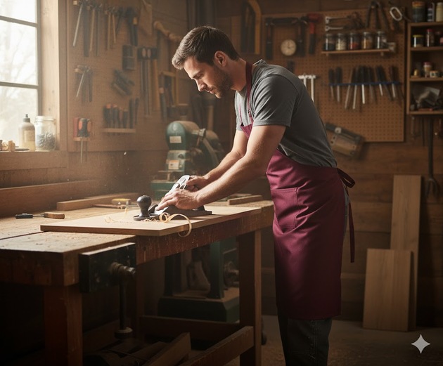 Zástěra do pasu INZEP KUCHAŘ pevný pásek 