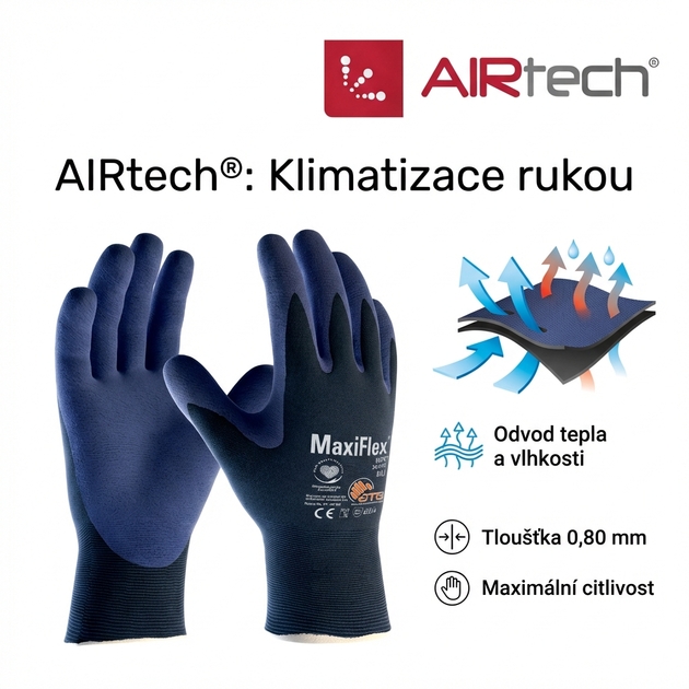 Rukavice povrstvené ATG MAXIFLEX ELITE 34-274 nitril