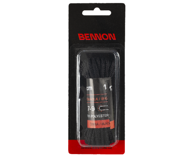 Šněrovadlo BENNON LACES BLACK 170 cm