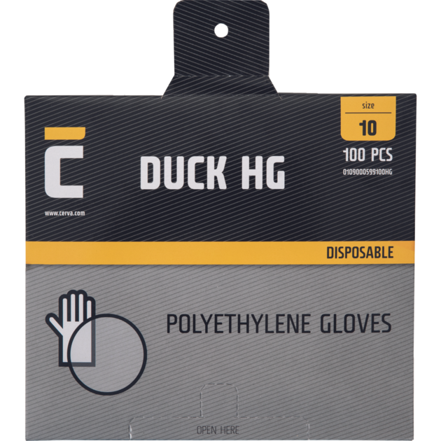 Rukavice jednorázové  DUCK HG polyetylen 100ks