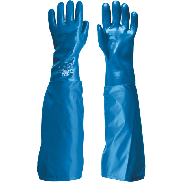 Rukavice DG UNIVERSAL hladké PVC nitril 70cm