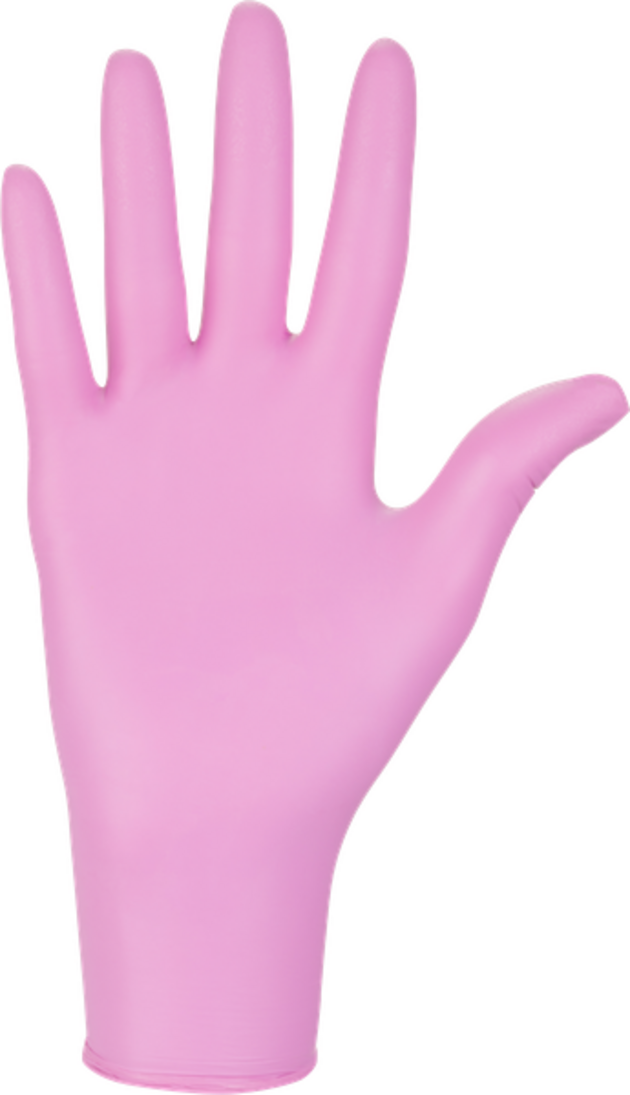 Rukavice jednorázové NITRYLEX PINK nepudrované nitril 100ks