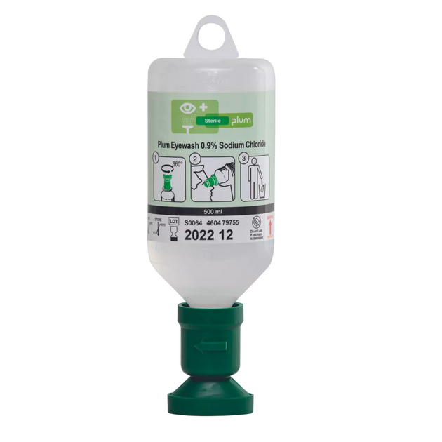 Výplach očí a ran PLUM EyeWash NaCL 0,9%  500ml