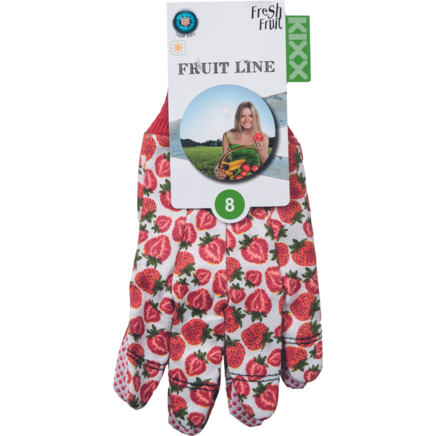 Rukavice textilní KIXX FRESH FRUIT PVC terčíky