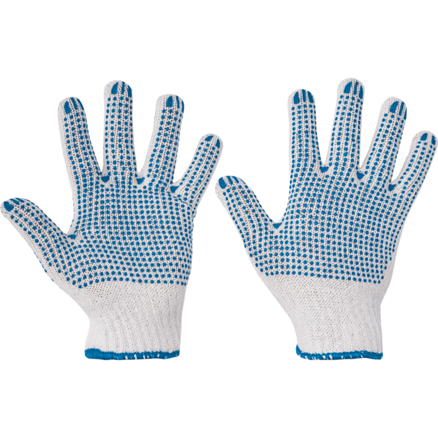 Rukavice povrstvené  QUAIL PVC terčíky