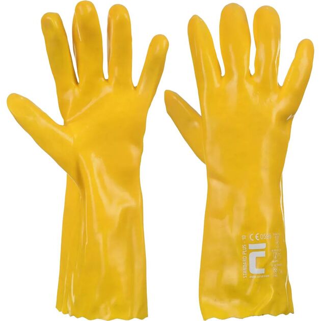 Rukavice gumové  STANDARD PLUS PVC 35cm