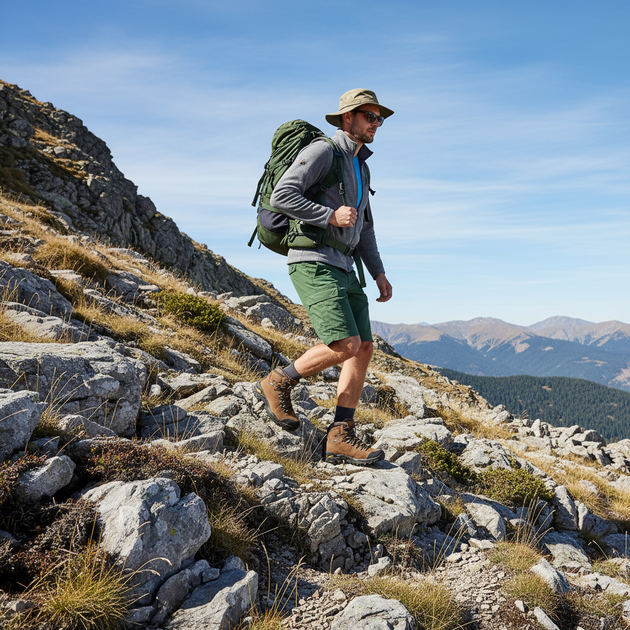 Obuv kotníková BENNON TERENNO HIGH BROWN
