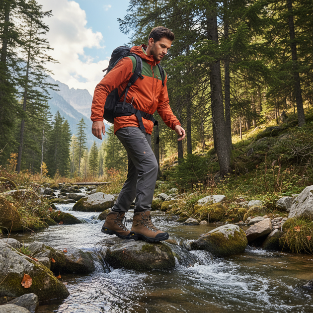 Obuv kotníková BENNON TERENNO HIGH BROWN