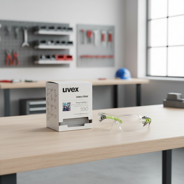 Vlhčené čistící papírky UVEX 9963005  100ks