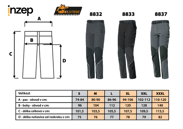 Kalhoty do pasu ISSA HEAVY EXTREME softshellové