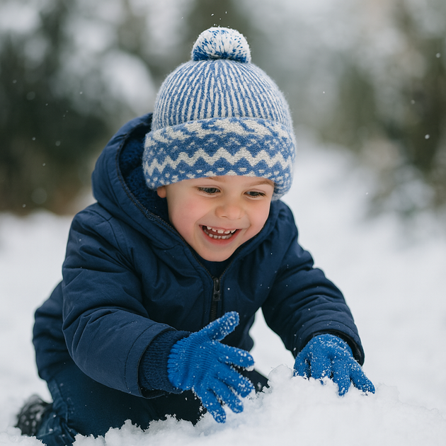 Čepice dětská Zmijovka TRITON sv.modrá/smetanová