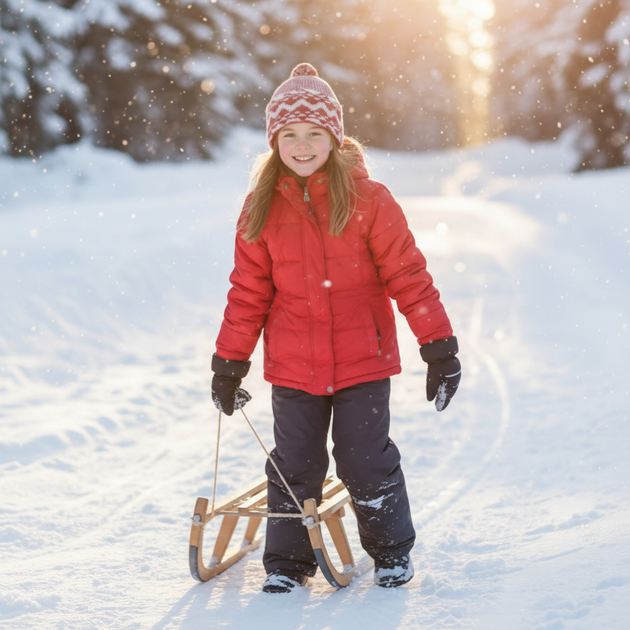 Čepice dětská Zmijovka TRITON červená/smetanová