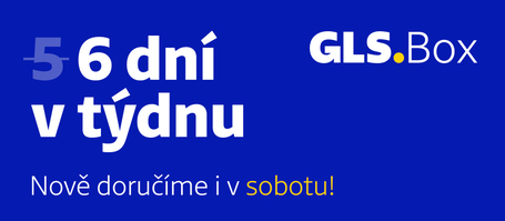 Balíčky odeslané v pátek doručujeme do GLS Boxu už v sobotu!